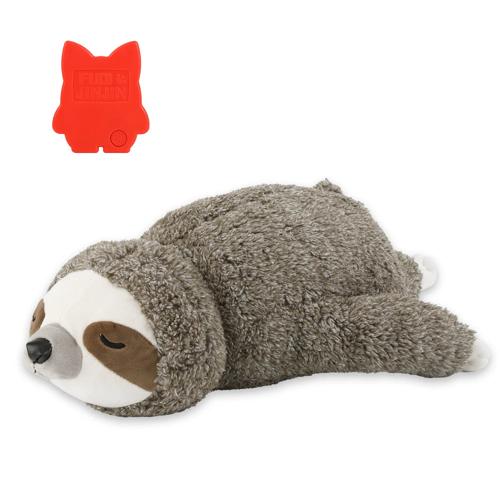 Juguete Peluche Perezoso Calmante con Latidos de Corazón para Perros y Cachorros | Alivio de Estrés, Ayuda para Dormir y Entrenamiento en Huacal (Regalo de Navidad)