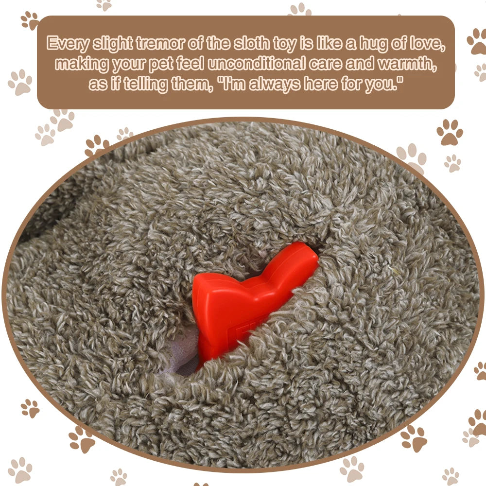 Juguete Peluche Perezoso Calmante con Latidos de Corazón para Perros y Cachorros | Alivio de Estrés, Ayuda para Dormir y Entrenamiento en Huacal (Regalo de Navidad)