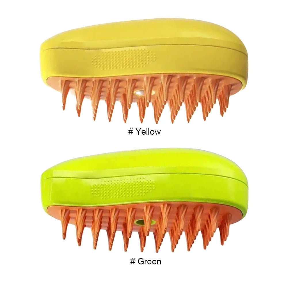 Cepillo de Vapor Deslanador 3 en 1 para Mascotas (Perros y Gatos)